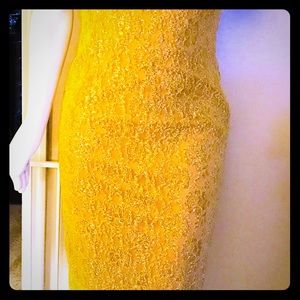 Vintage gold sequin gown